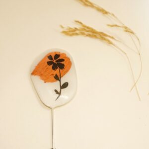 bronze handpainted resin pin