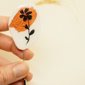 bronze handmade pin