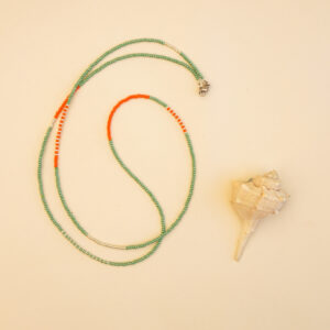 beads green and orange