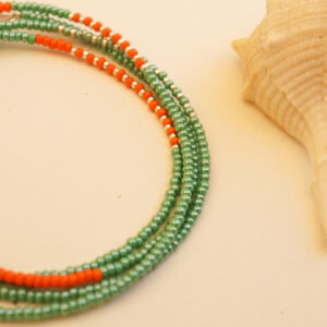 beads jade and cream