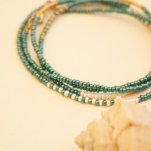 beads jade and cream