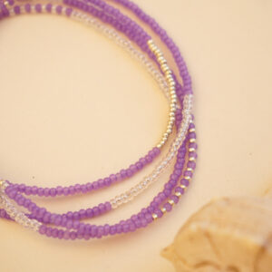 beads purple and milk
