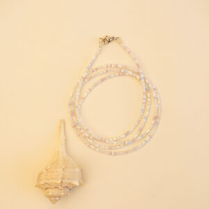 beads speckled blue and purple