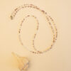 beads speckled purple and gold