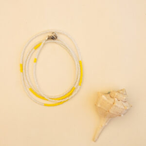 beads yellow and blue