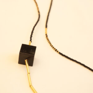 necklace black and gold