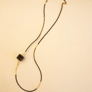 necklace black and gold