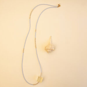 necklace blue and gold 1
