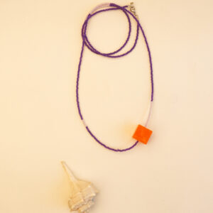 necklace purple and orange 1