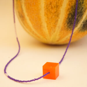 necklace purple and orange 2