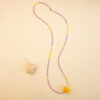 necklace purple and yellow