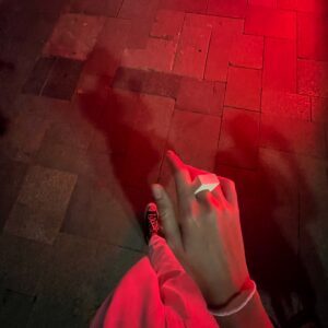 white ring on hand