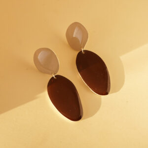 earrings organica chocolate and milk