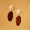 earrings organica chocolate and milk