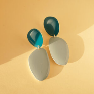 earrings organica sky blue and