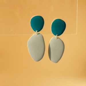 earrings organica sky blue and turquoise