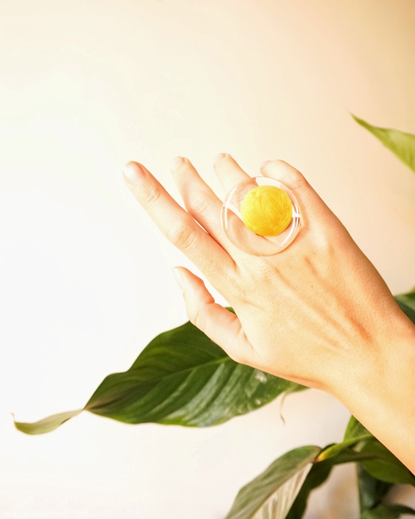 gold ring on hand