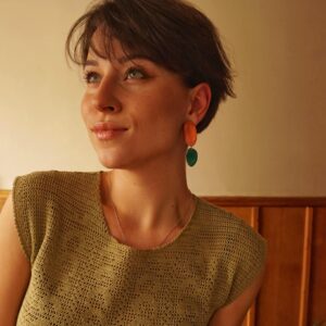 earrings-organica-green-and-bronze