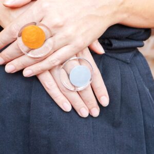 silver and gold rings