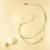 beads green and white