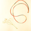 beads red black and bronze
