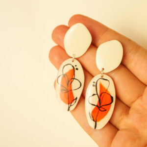 earrings-botanica-orange-flower