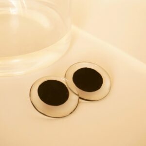 circle earrings black