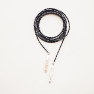 pearl necklace gunmetal
