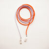 pearl necklace orange and lavender