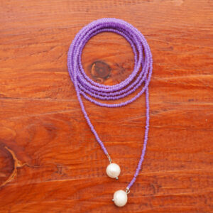 pearl necklace orchid purple