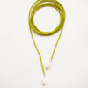 pearl necklace pear green