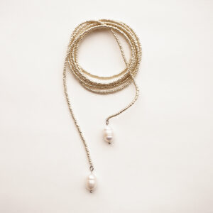 pearl necklace silver