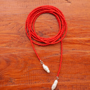 pearl necklace true red