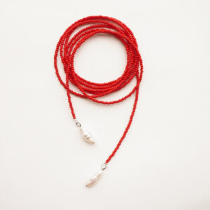 pearl necklace true red