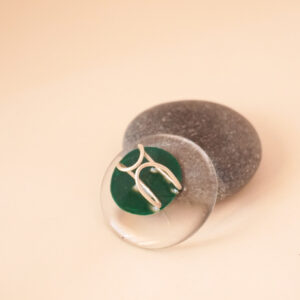 ring dot green back