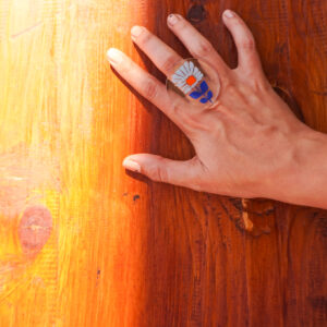 ring flower power cornflower 1