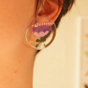 earring voynich flower