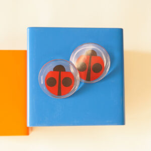 earrings lady bug